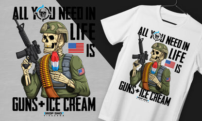 Guns & Ice Cream T-Shirt