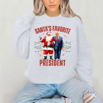 Santa's Favorite President Sweatshirt