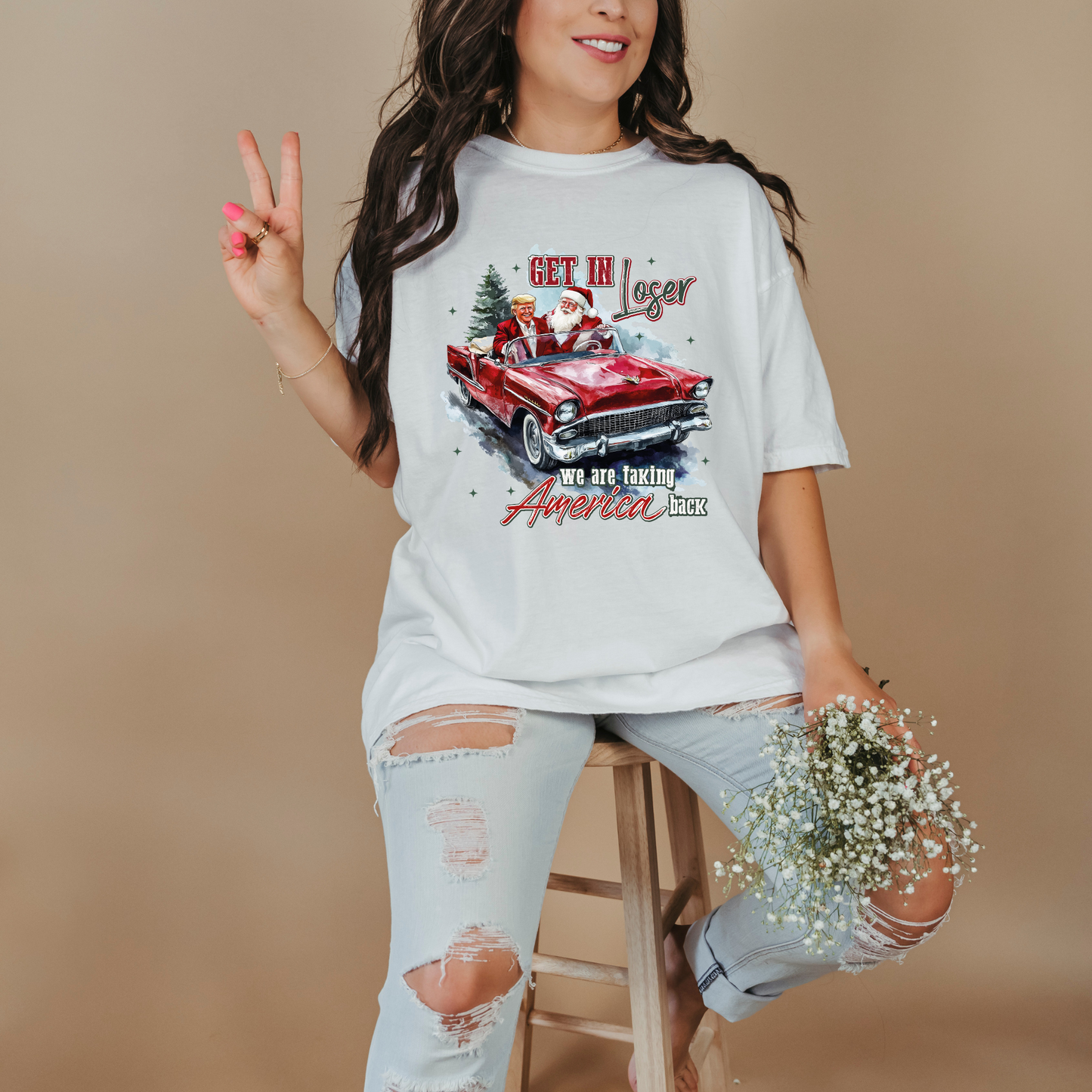 Trump- Get In Loser T-Shirt